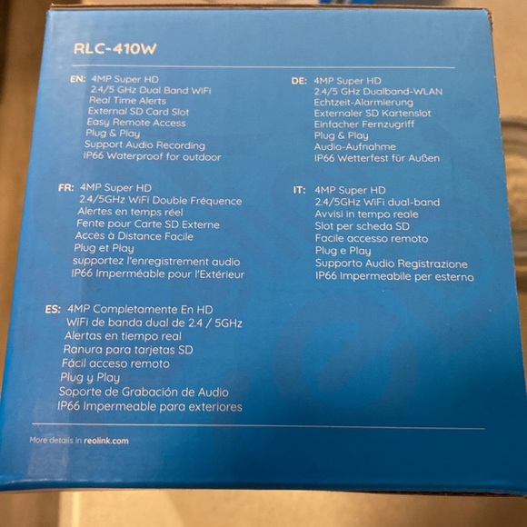 REOLINK RLC-410W - Security Camera Outdoor 4MP WiFi Security System Ap free - Picture 11 of 11